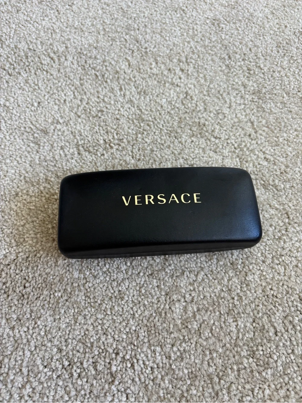 Versace VE2168 1377/6I Gold Black Oversized Cat Eye Sunglasses 57mm Made in